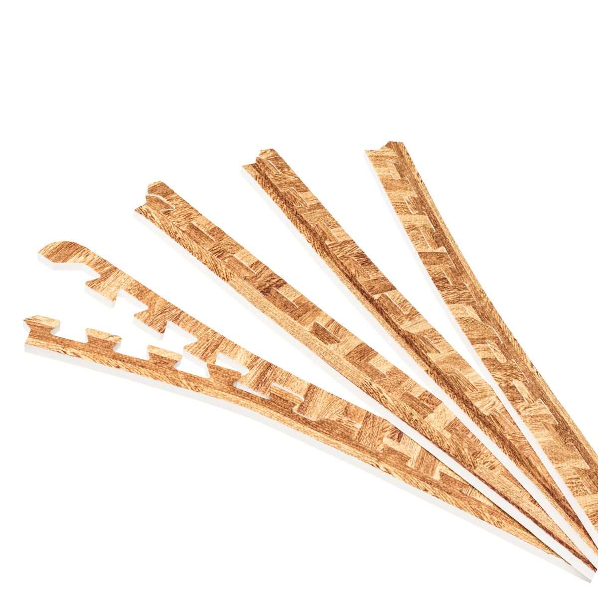 8 Eindstukken voor vloer Beschermingsmatten Lichte houtlook