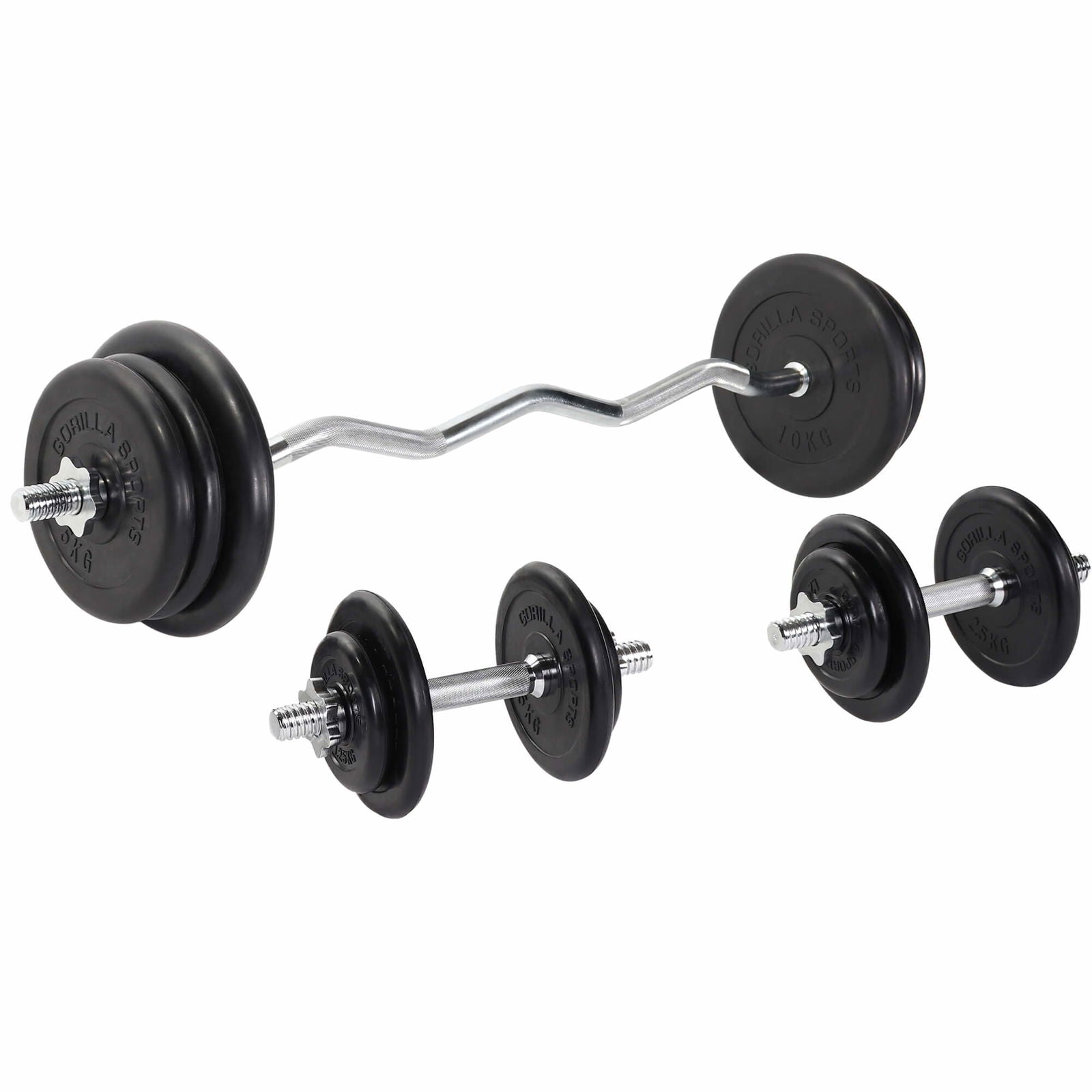 EZ-Curlset 70 kg Rubber - 30 mm - Afbeelding 2