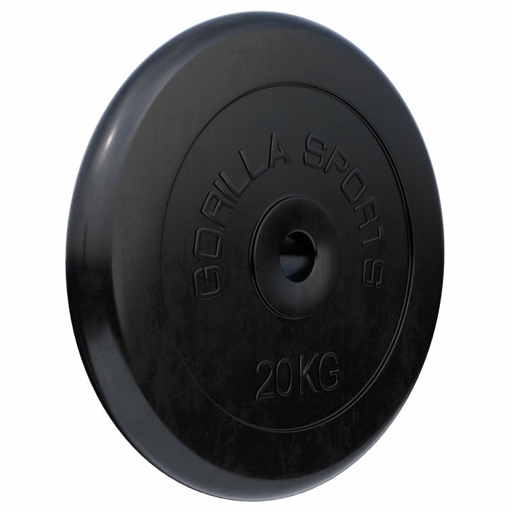 Halterschijf 20 kg Rubber