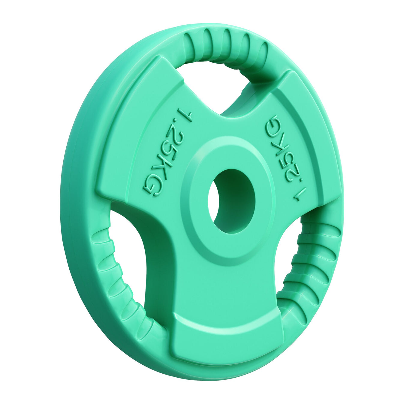 Halterschijf 1,25 kg Gripper Gietijzer Rubber Coating - 30/31 mm