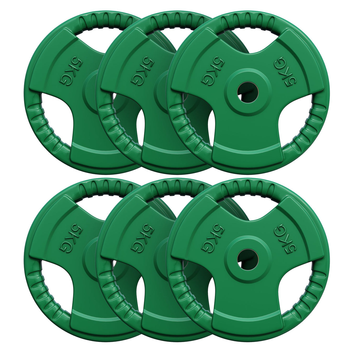 Voordeelbundel 30 kg (6 x 5 kg) Halterschijven Gripper Gietijzer - 30/31 mm