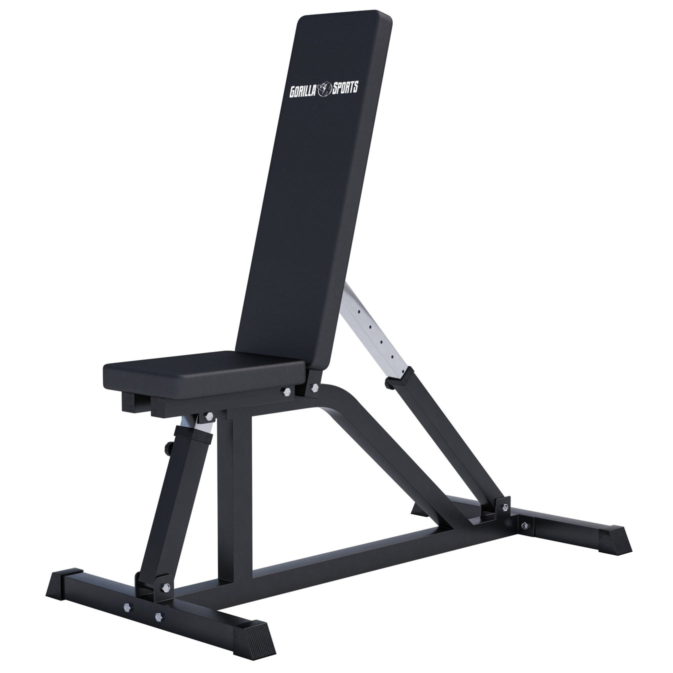 Multifunctionele fitnessbank zwart