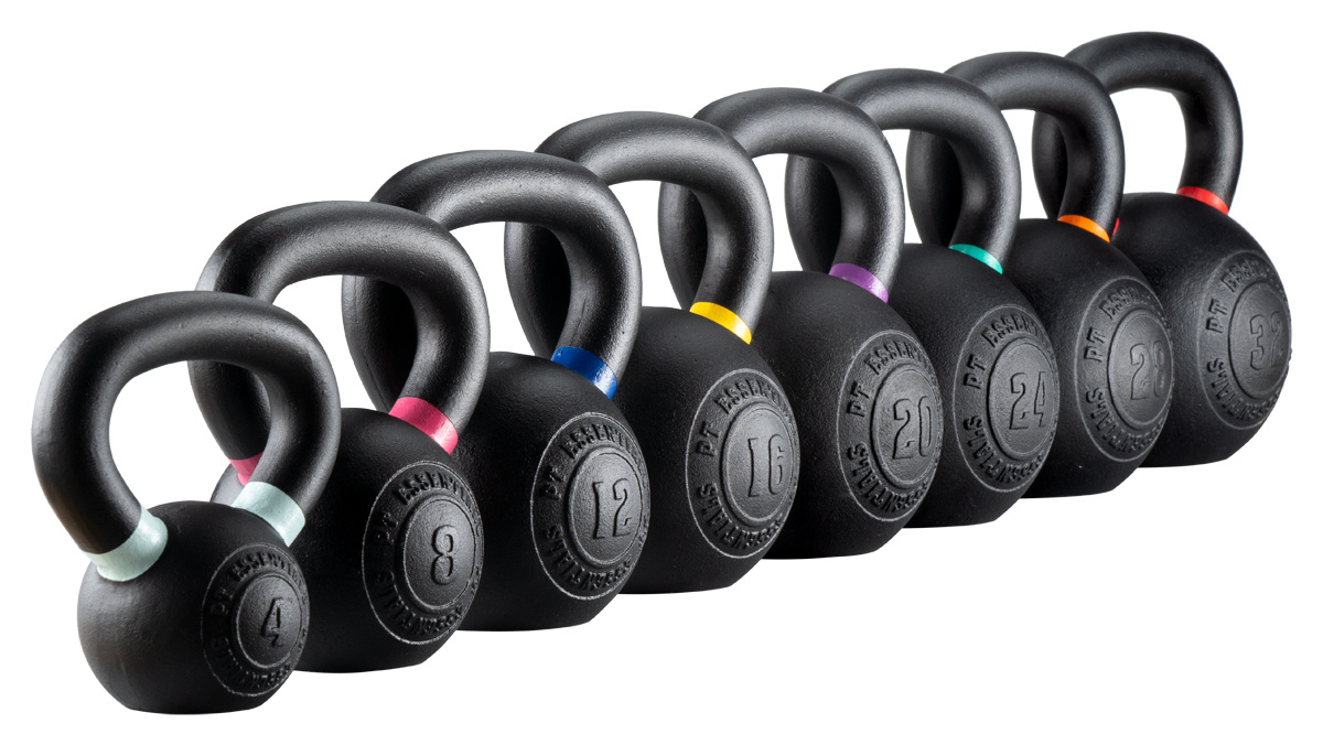 PT Essentials Crossfit Kettlebell Poedercoated Voordeelset 4 t/m 32 kg