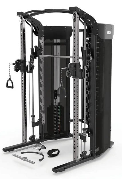 Toorx Professional ASX-7000 3-in-1 Dual Pulley Smith Machine & Rack